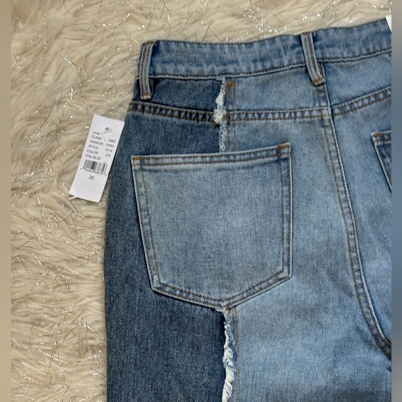 PacSun Two Panel Contrast Blue MOM Jeans Size 26 - Picture 6 of 16